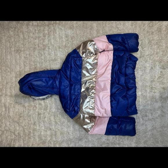 Rothchild striped colorblock hooded puffer jacket Size XS (6-6X) - Picture 5 of 5